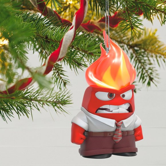 New! Disney Pixar Inside Out Hallmark Keepsake Ornament 2020 Anger - Lights Up! - Picture 5 of 5